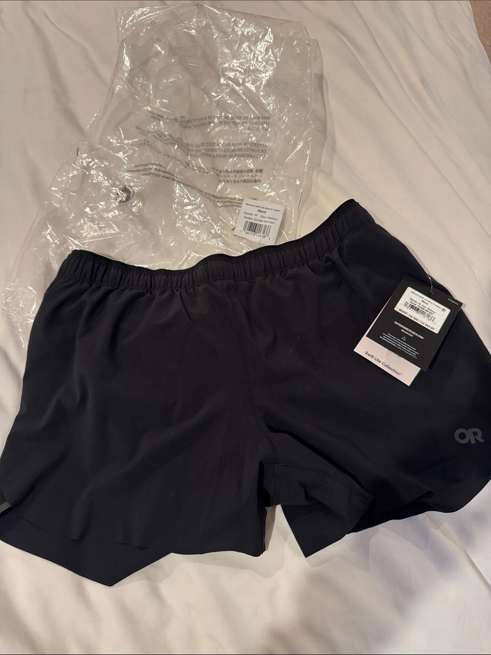 Outdoor Research Women’s swift lite 4” Black Running Shorts
